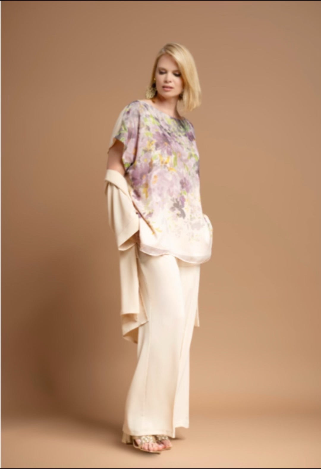 Casacca fantasia floreale - Marina Talia - Made in Italy -