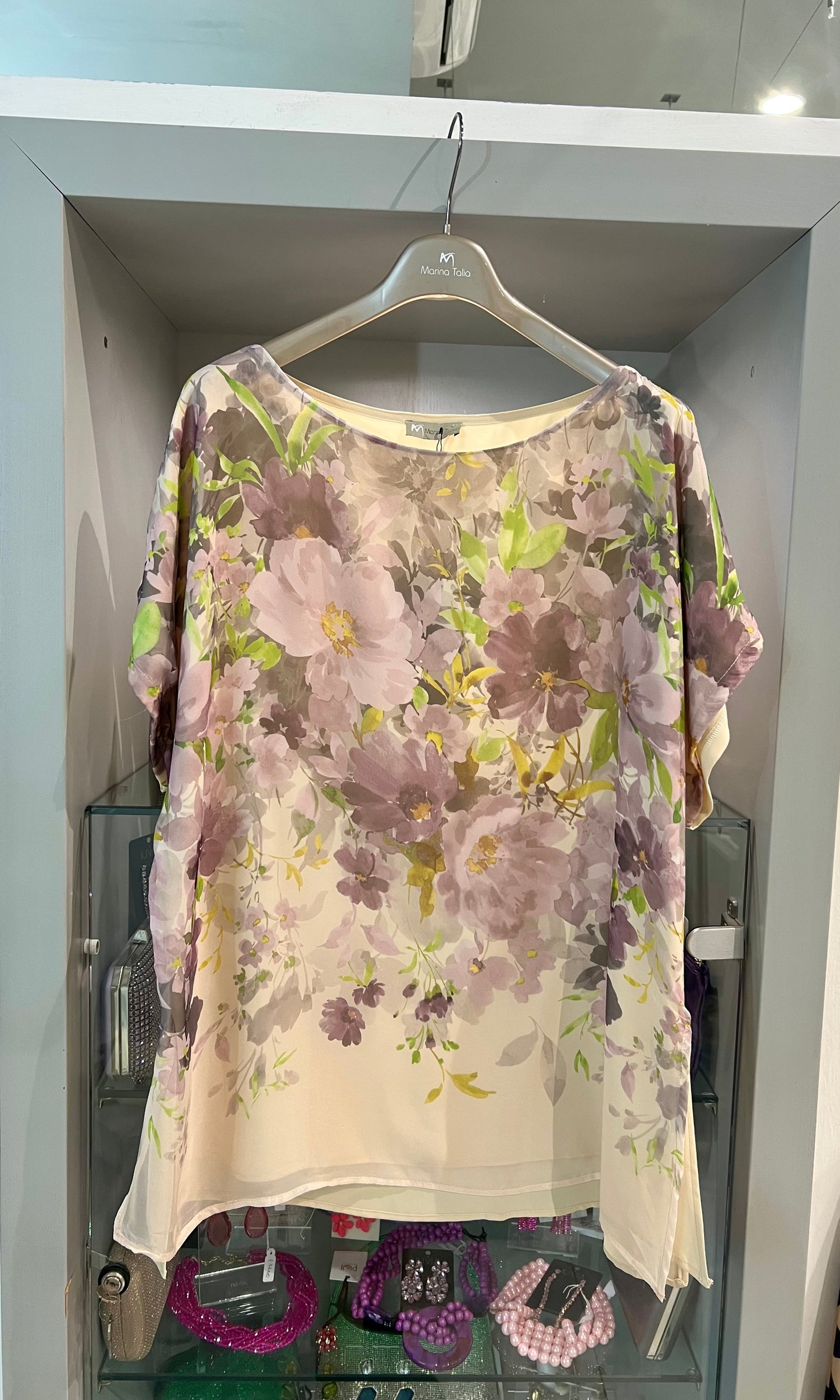 Casacca fantasia floreale - Marina Talia - Made in Italy -