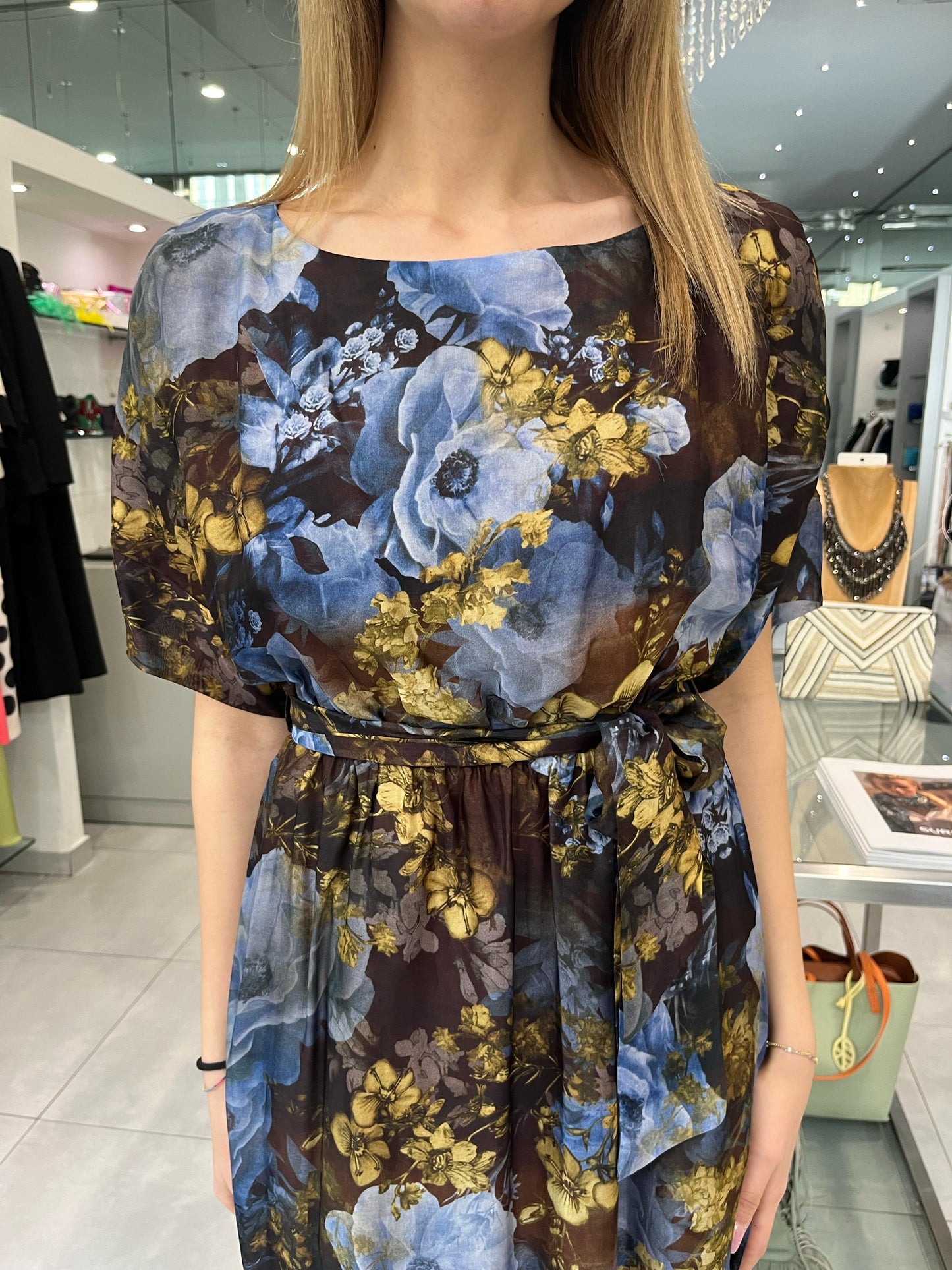 Abito in chiffon fantasia - Siste’S - Made in Italy -
