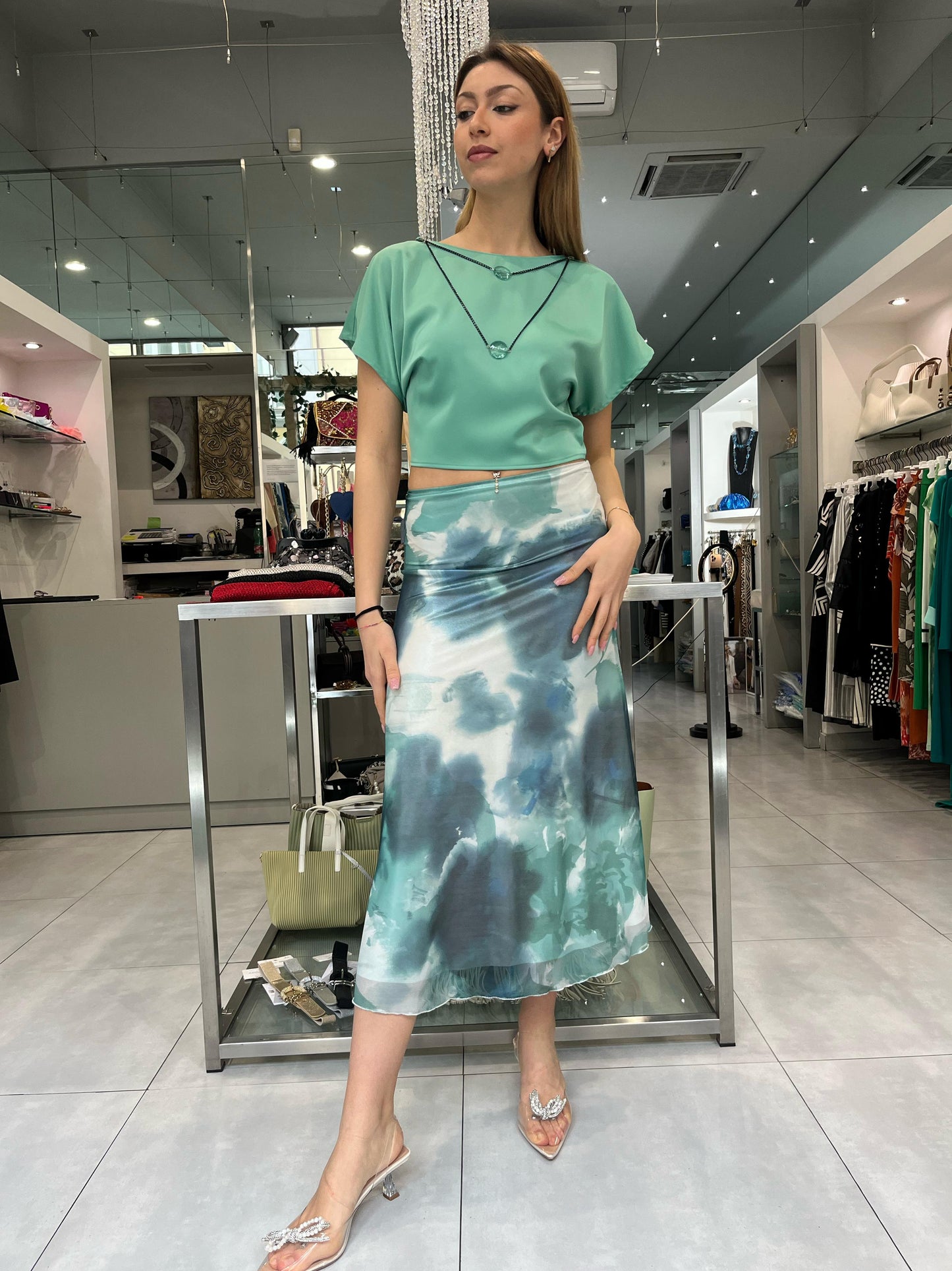 Blusa con accessorio - Siste’S - Made in Italy -