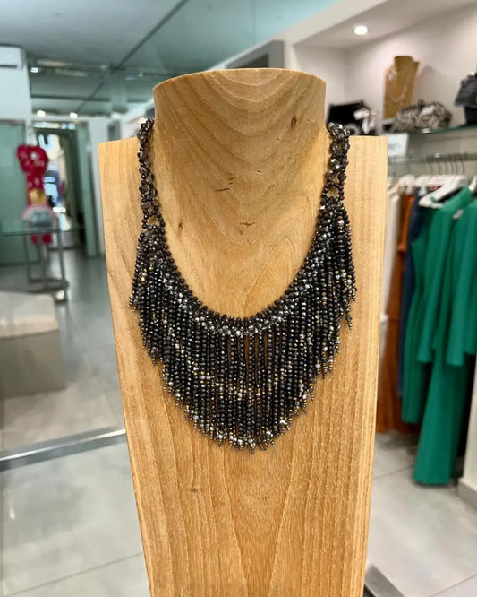 Collier microcristalli frange Ecò dettagli di moda