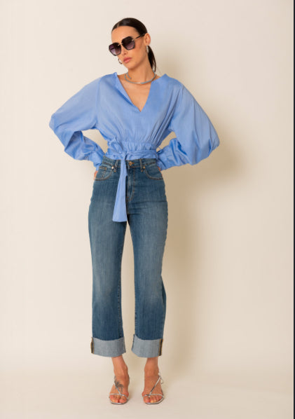 Jeans con risvolto- Siste’s - Made in Italy -