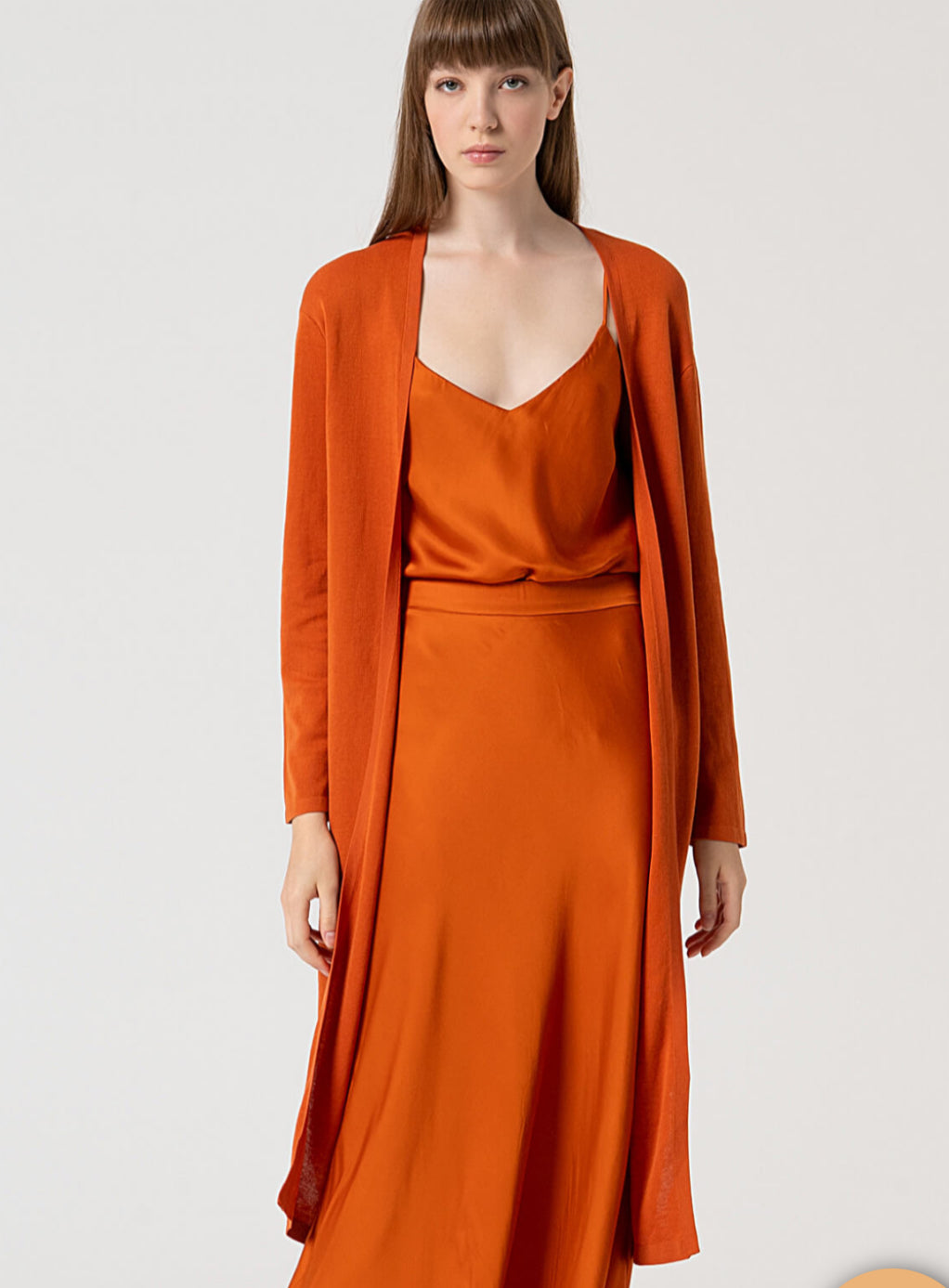 Abito in raso stampa multicolor - Surkana - Made in Spain -