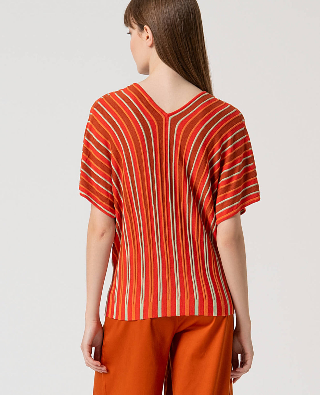 Maglia in filo a righe -Surkana-