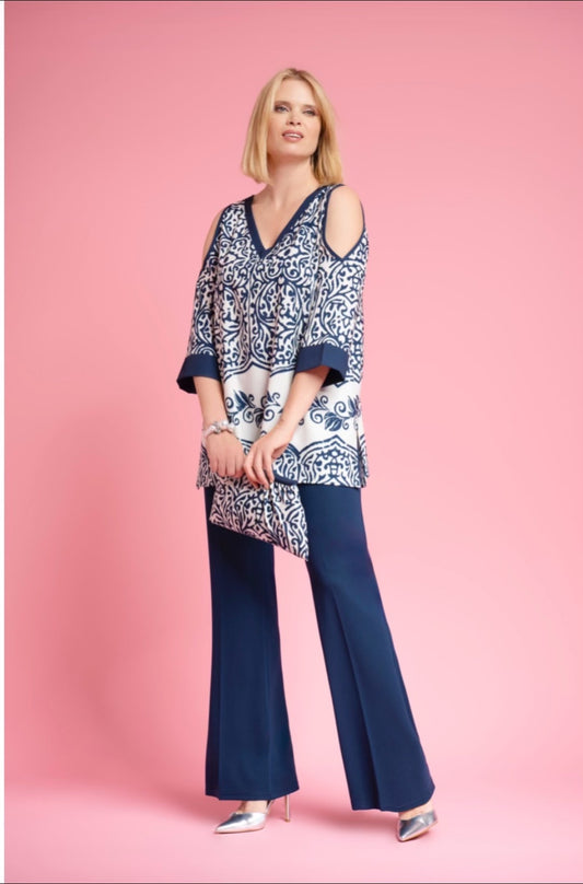 Pantalone dritto fluido - Marina Talia -