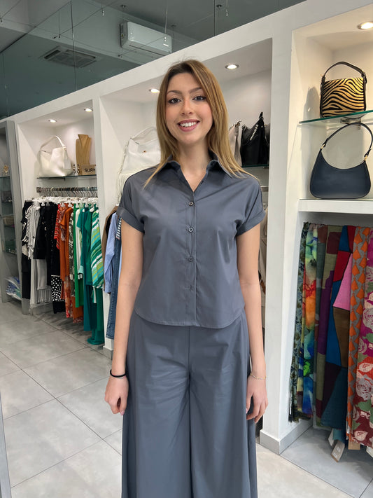 Camicia grafite - Siste’S - Made in Italy -