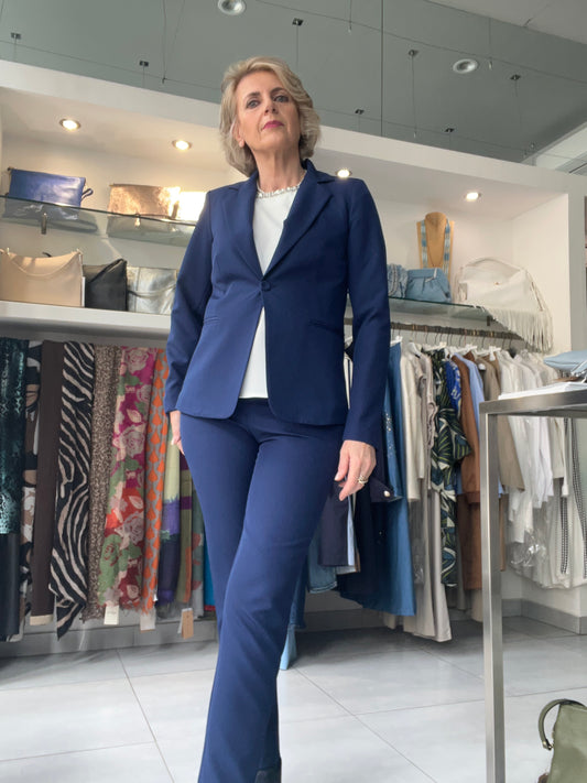 Tailleur blu Artigli - Made in Italy -