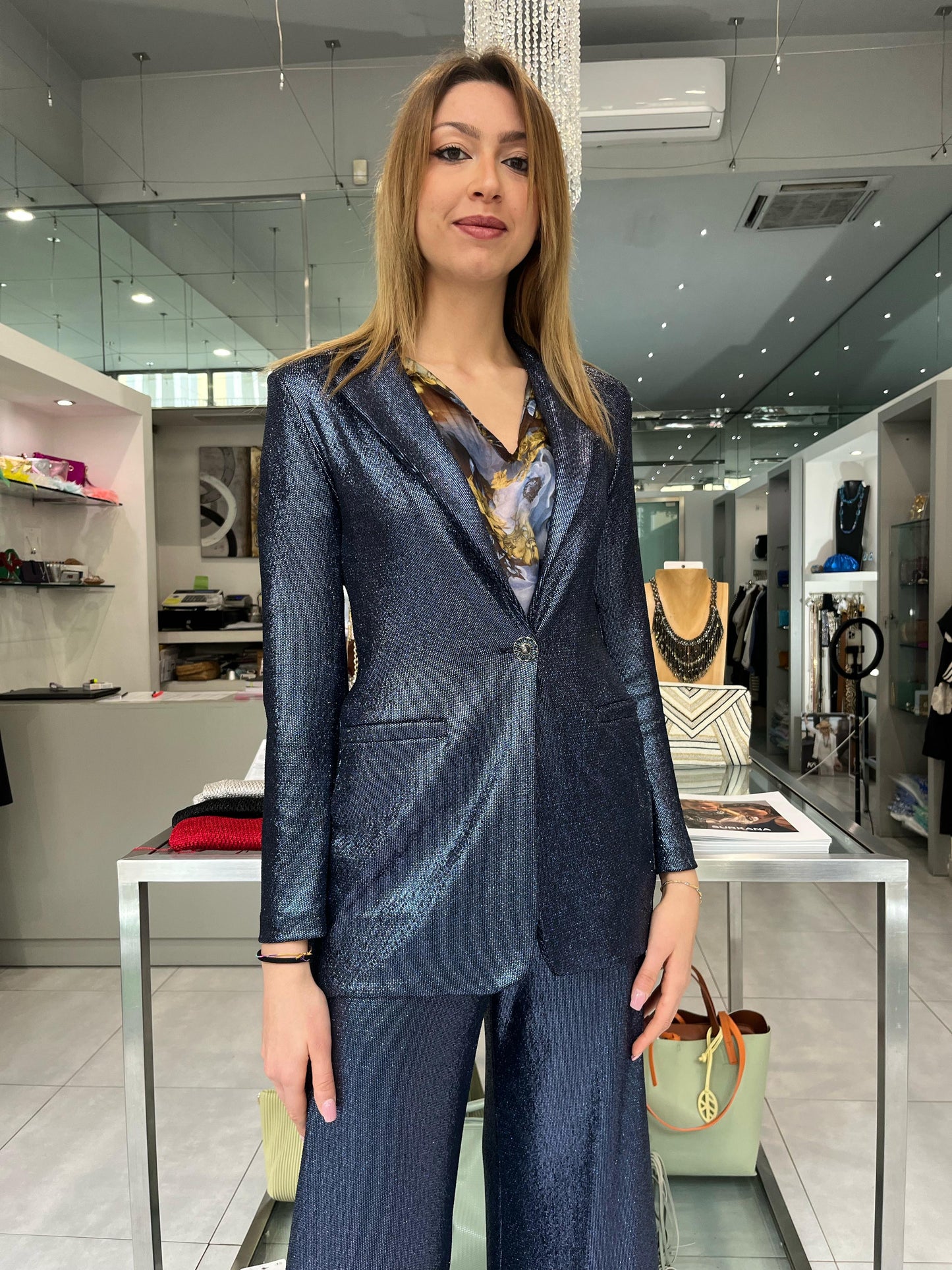 Camicia in chiffon fantasia - Siste’S - Made in Italy -