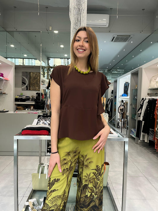Blusa con rouches - Siste’s - Made in Italy-
